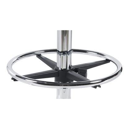 Καρέκλα Ρεσεψιόν Icina Ι PU σε Μαύρη Απόχρωση 58x54x102-123