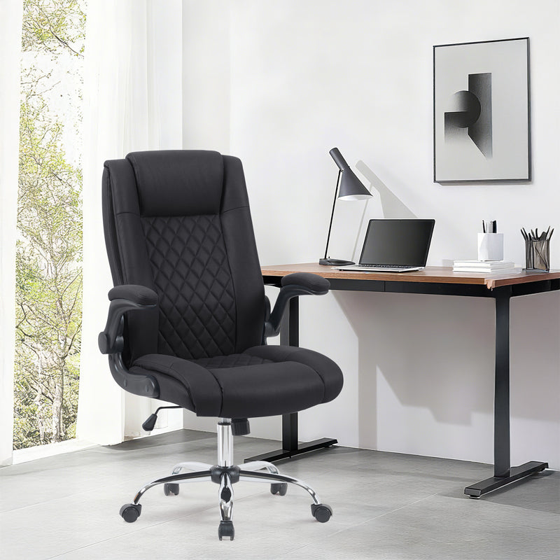 Καρέκλα Γραφείου Διευθυντή Kesla PES Μαύρo 65x65x113-121
