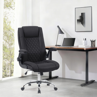 Καρέκλα Γραφείου Διευθυντή Kesla PES Μαύρo 65x65x113-121