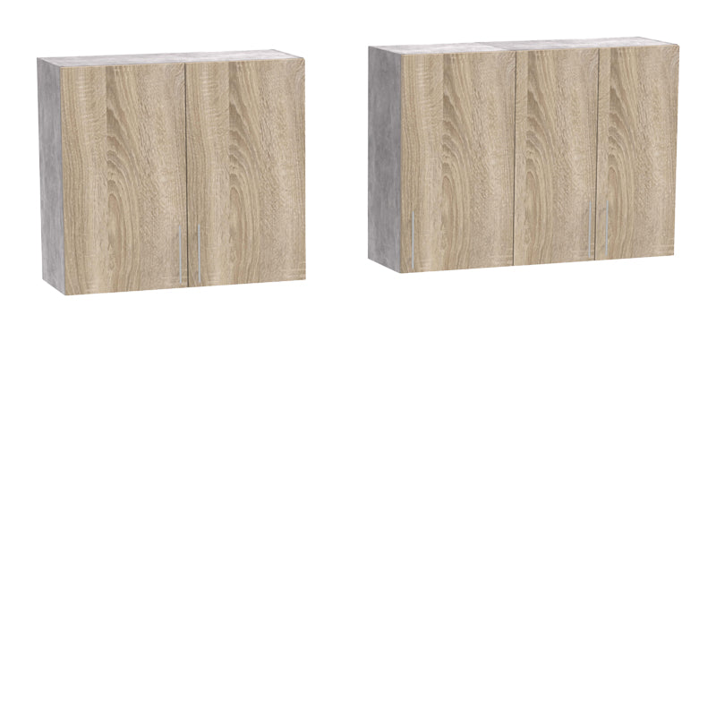 Σύνθεση Κουζίνας Festa V Μελαμίνη σε Sonoma Απόχρωση 180x60x85