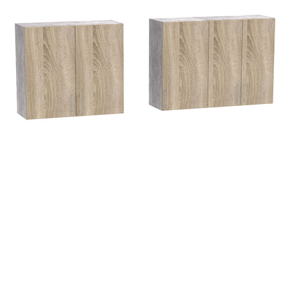 Σύνθεση Κουζίνας Festa V Μελαμίνη σε Sonoma Απόχρωση 180x60x85