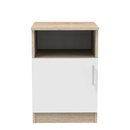 Κομοδίνο Galdi σε Sonoma-Λευκή Απόχρωση 40x45x60