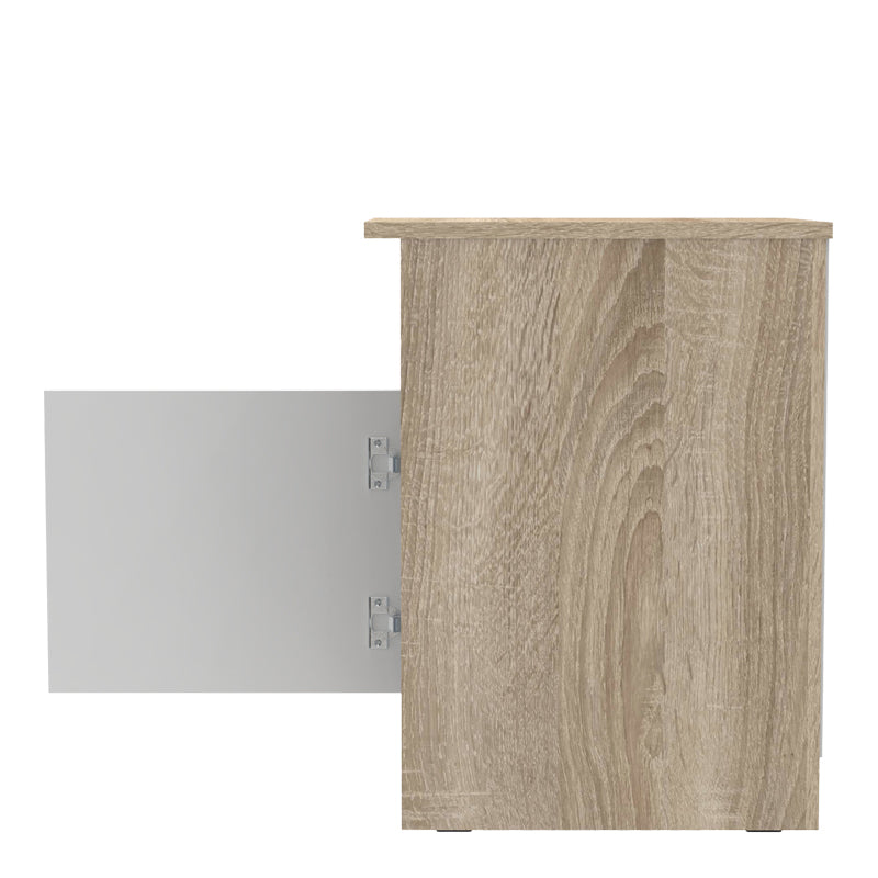 Κομοδίνο Galdi σε Sonoma-Λευκή Απόχρωση 40x45x60