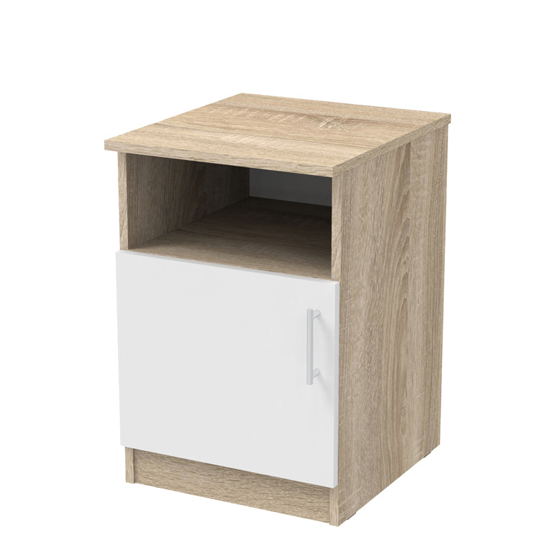 Κομοδίνο Galdi σε Sonoma-Λευκή Απόχρωση 40x45x60