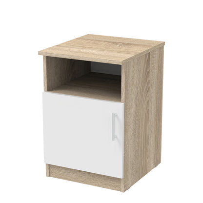 Κομοδίνο Galdi σε Sonoma-Λευκή Απόχρωση 40x45x60