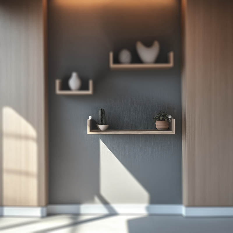 Ραφιέρα Τοίχου Derva σε Oak Απόχρωση 60x15x10