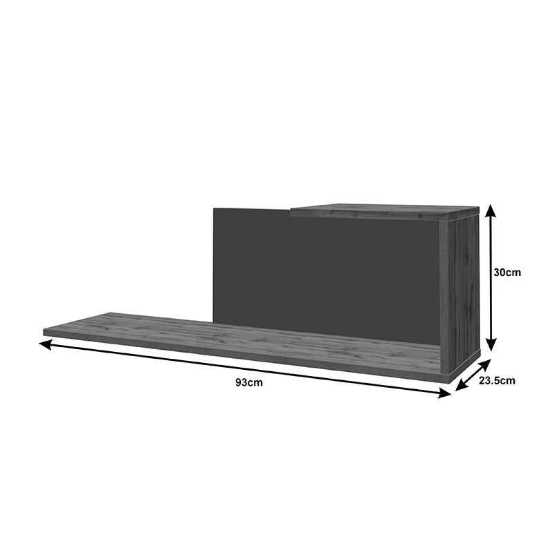 Σύνθετο Σαλονιού Poelfy σε Ανθρακί-Oak Απόχρωση 170x37.5x42