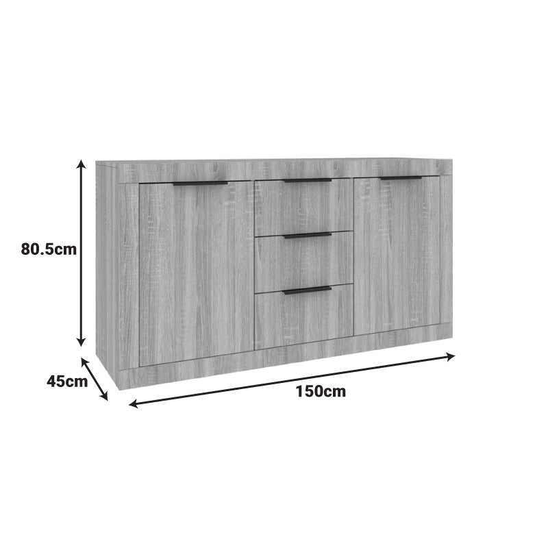Μπουφές Doha σε Λευκή Απόχρωση 150x45x80.5