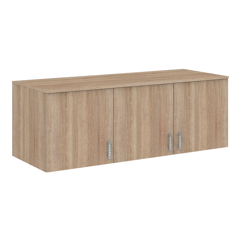 Ντουλάπα Τρίφυλλη Royal με Συρτάρια και Πατάρι Sonoma 150x58x230