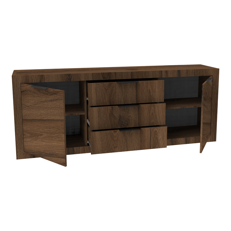 Μπουφές Doha Καρυδί με Oak 210x45x80.5