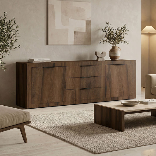 Μπουφές Doha Καρυδί με Oak 210x45x80.5