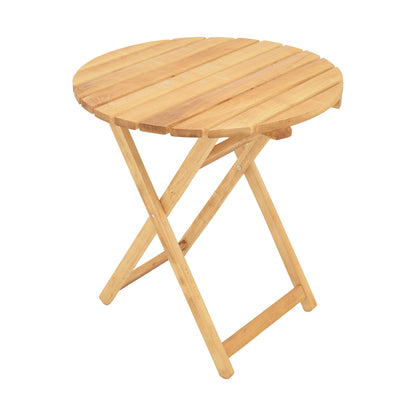 Τραπέζι Letna Πτυσσόμενο Μασίφ Ξύλο Οξιάς σε Φυσική Απόχρωση Φ70x75