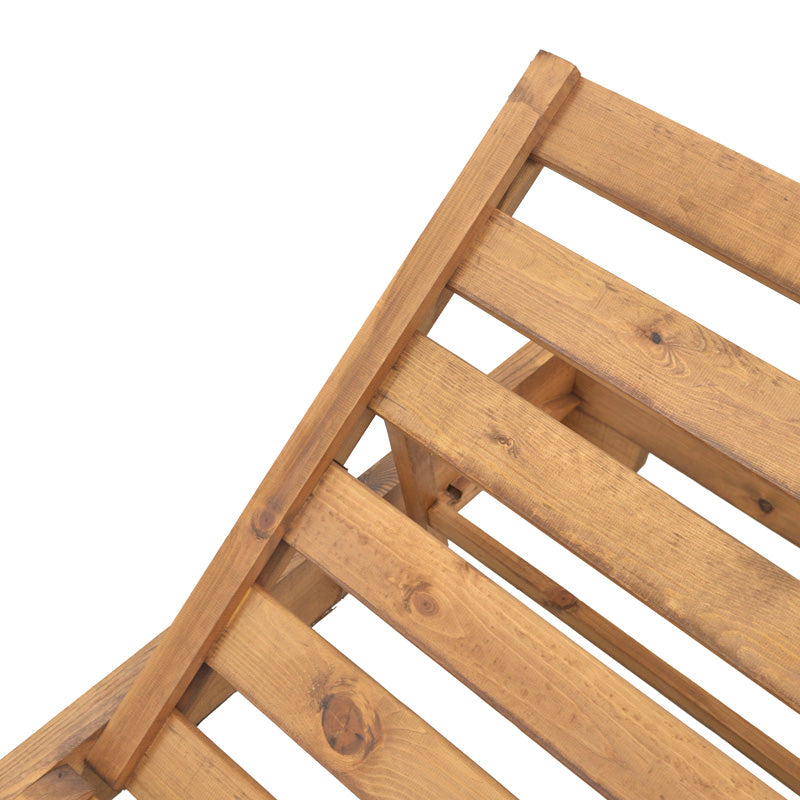 Ξαπλώστρα Zalka L1 σε Καρυδί Απόχρωση 66x197x28