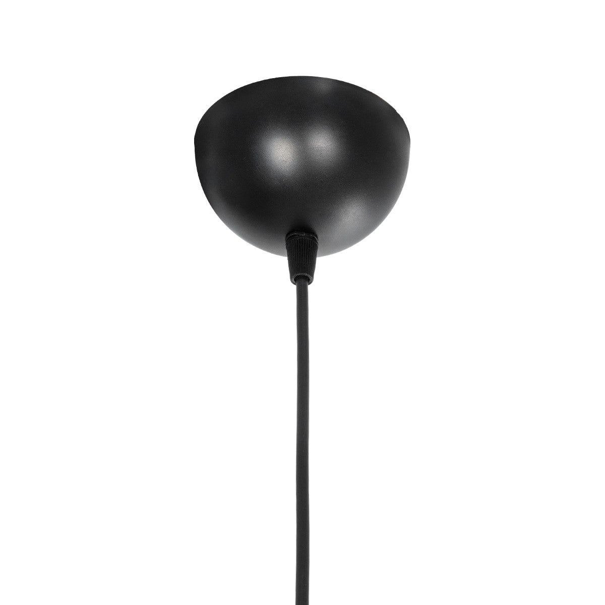 CONEY 203-0070 Μοντέρνο Κρεμαστό Φωτιστικό Καπέλο Μονόφωτο 1 x E27 IP20 Γκρι Διάτρητο Ύφασμα - Μ26 x Π26 x Υ93cm