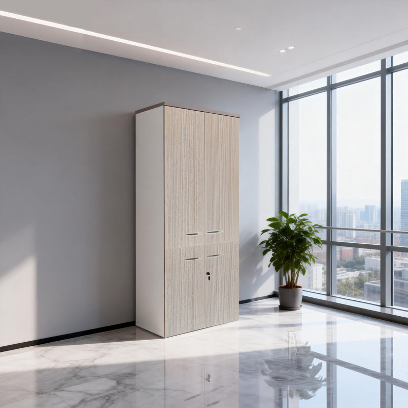 Office Wardrobe Armadi Sonoma-White 80x40x200