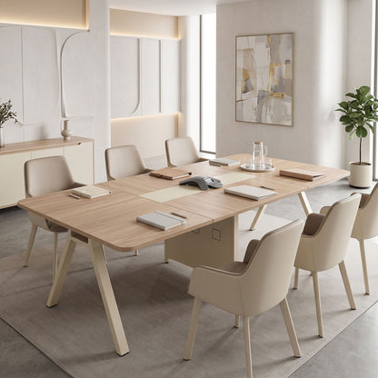 Τραπέζι Συνεδριάσεων Azari σε Oak-Μπεζ Απόχρωση 200x120x75