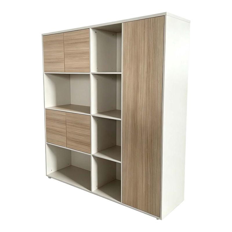 Βιβλιοθήκη Γραφείου Chidi σε Oak-Μπεζ Απόχρωση 160x40x200
