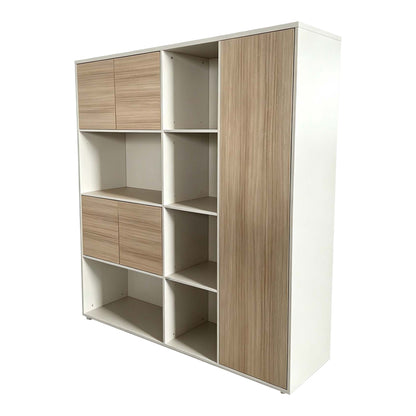 Βιβλιοθήκη Γραφείου Chidi σε Oak-Μπεζ Απόχρωση 160x40x200