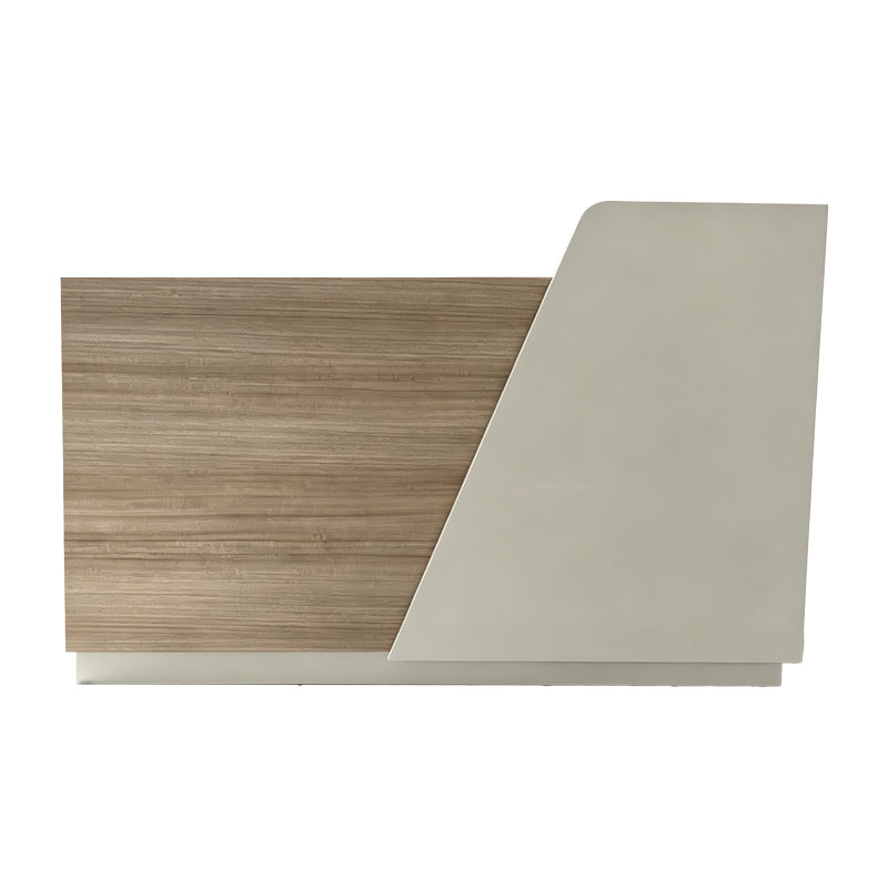 Γραφείο Reception Kalu σε Oak-Μπεζ Απόχρωση 160x60x105