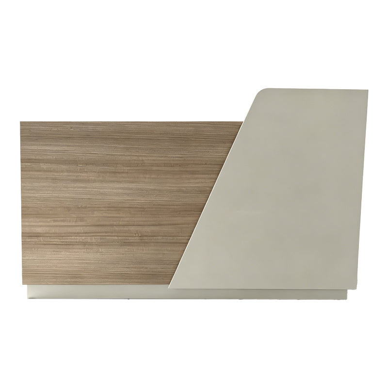 Γραφείο Reception Kalu σε Oak-Μπεζ Απόχρωση 180x60x105