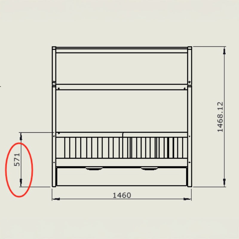 Παιδικό Κρεβάτι Bendina τ.Montessori με Συρτάρι Ξύλο Πεύκου σε Φυσική Απόχρωση 70x140εκ