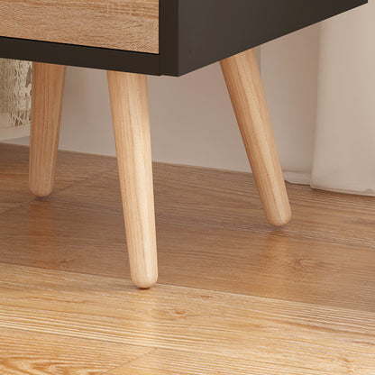 Κομοδίνο Selma σε Μαύρη-Sonoma Απόχρωση 29.7x29.7x45