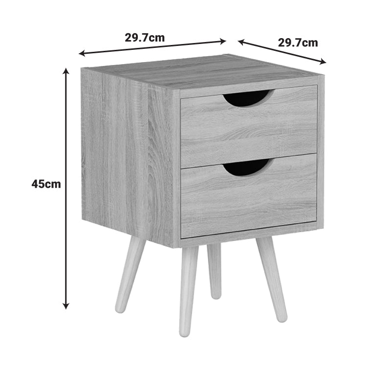 Κομοδίνο Selma σε Φυσική Απόχρωση 29.7x29.7x45