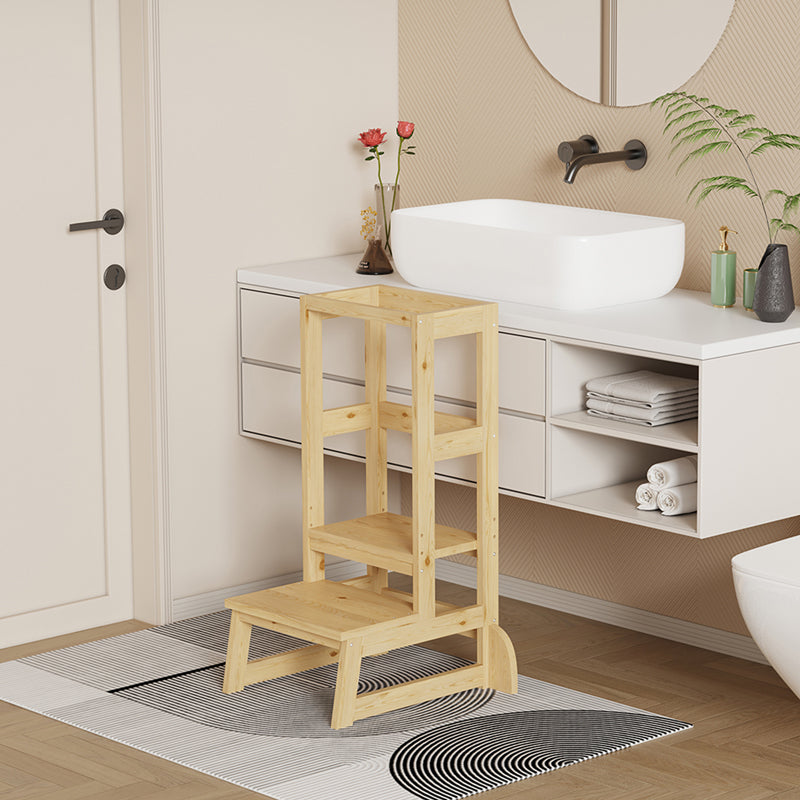 Παιδικός Πύργος Εκμάθησης Chiquel τ.Montessori Ξύλο σε Φυσική Απόχρωση 45.7x51x90