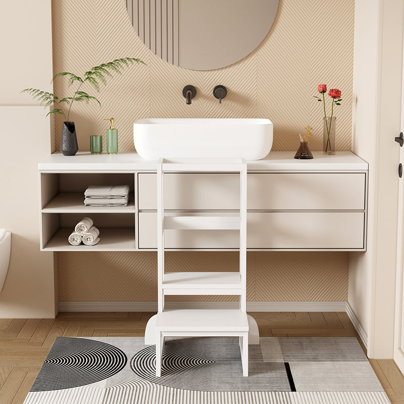 Παιδικός Πύργος Εκμάθησης Chiquel τ.Montessori Ξύλο σε Λευκή Απόχρωση 45.7x51x90