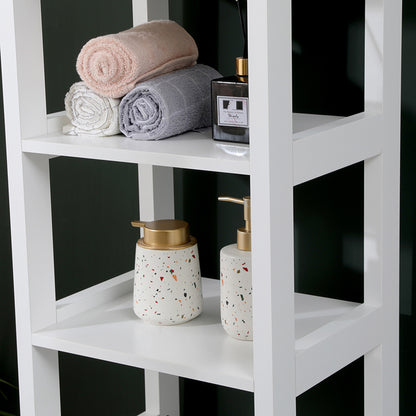 Tall Cabinet Larben MDF White 40x33x150
