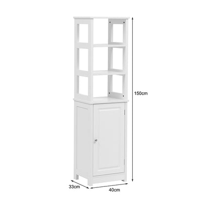 Tall Cabinet Larben MDF White 40x33x150