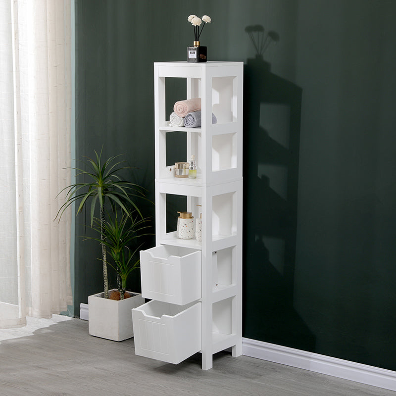 Kelby White MDF Column Cabinet 30x30x144