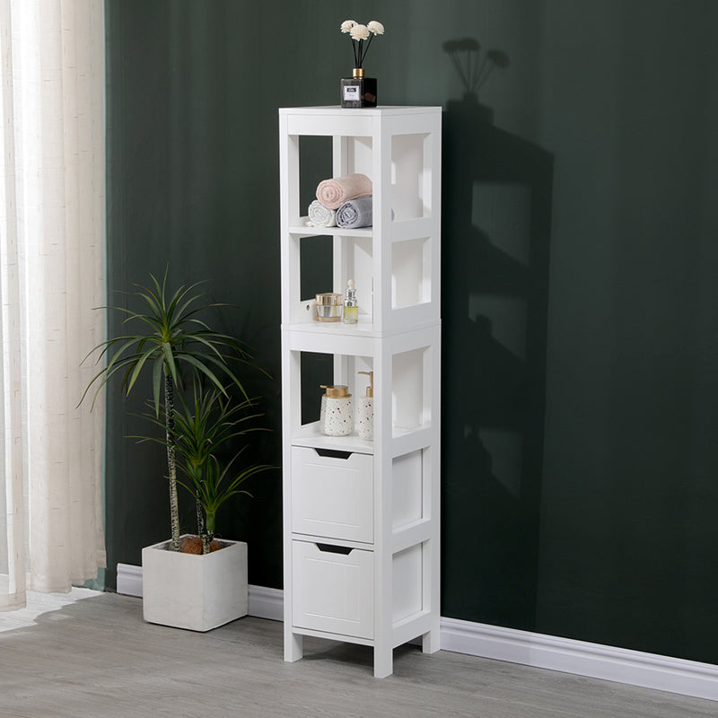 Kelby White MDF Column Cabinet 30x30x144