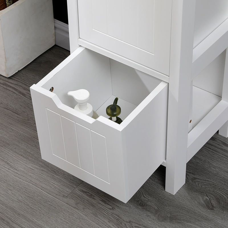 Kelby White MDF Column Cabinet 30x30x144