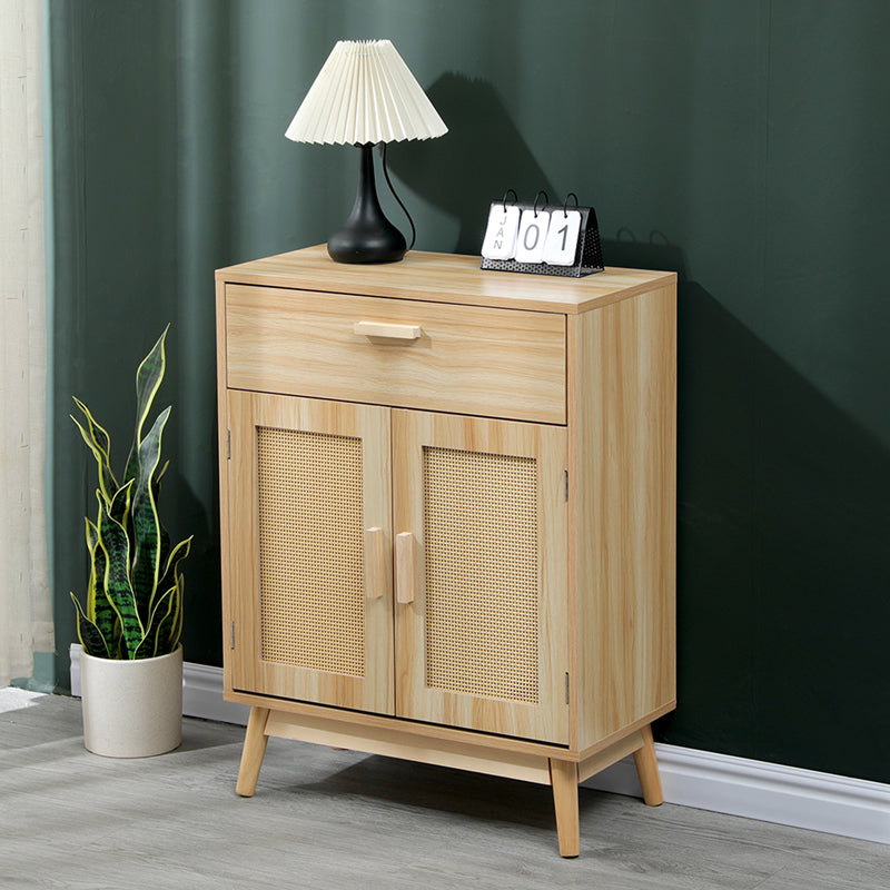 Μπουφές Scandy Ξύλο Πεύκου-Rattan σε Φυσική Απόχρωση 60x30x80