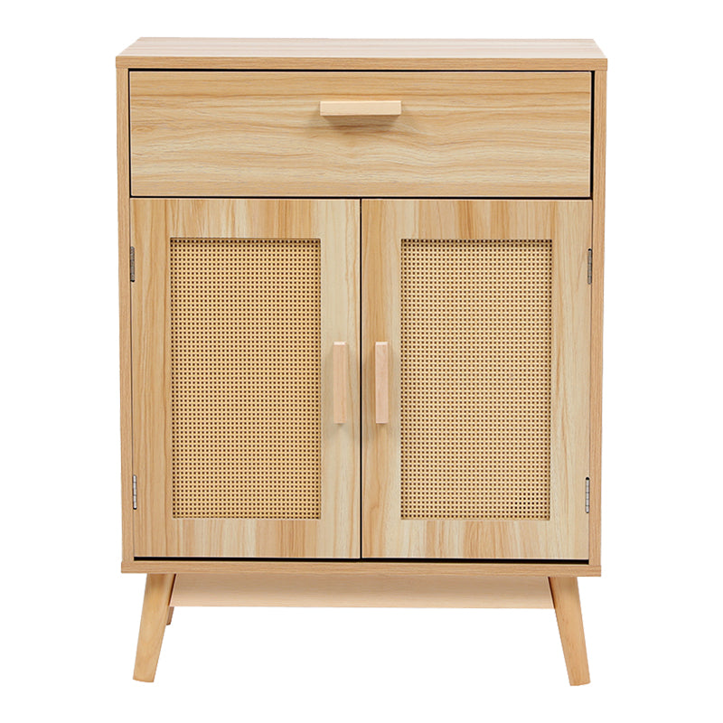 Μπουφές Scandy Ξύλο Πεύκου-Rattan σε Φυσική Απόχρωση 60x30x80