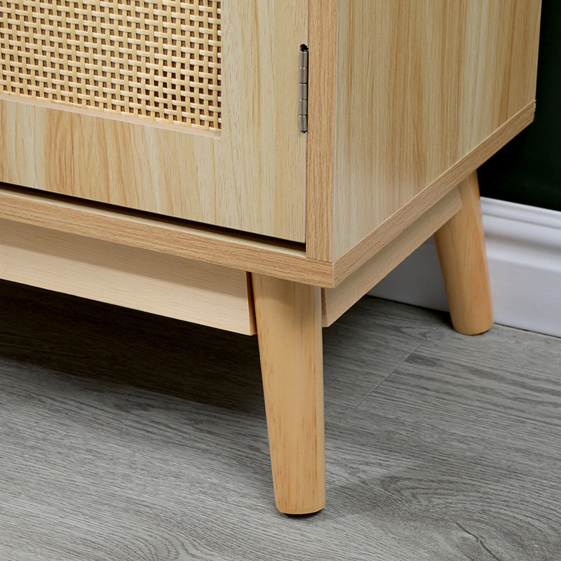 Μπουφές Scandy Ξύλο Πεύκου-Rattan σε Φυσική Απόχρωση 60x30x80