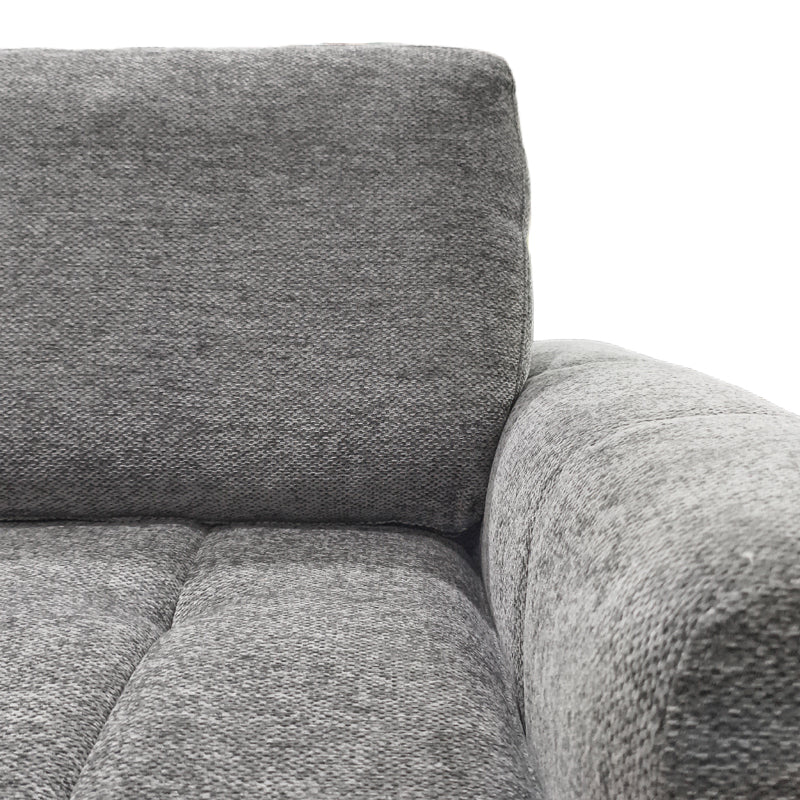 Γωνιακός Αναστρέψιμος Καναπές-Κρεβάτι Vivad Ύφασμα σε Ανθρακί Απόχρωση 275x164x91