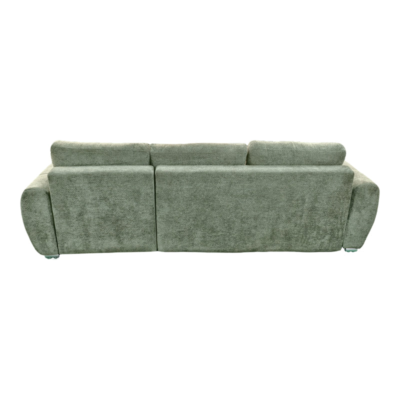 Γωνιακός Καναπές-Κρεβάτι Δεξιά Γωνία Vivad Ύφασμα σε Μέντα Απόχρωση 275x164x91
