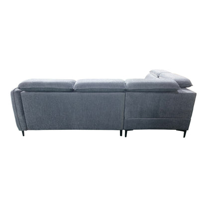 Napia Corner Sofa Bed Right Corner in Anthracite Fabric 249x210x98