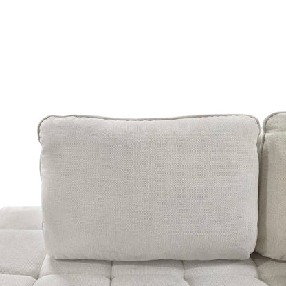 Γωνιακός Καναπές Belanza Δεξιά Γωνία με Μπεζ Ύφασμα 265x213x90