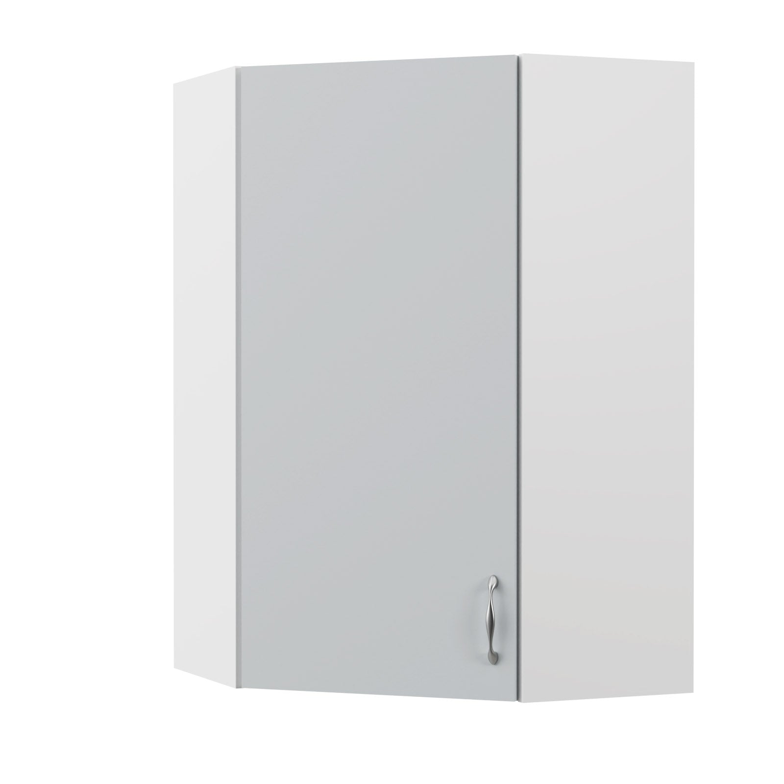 Modest Πάνω Ντουλάπι Γωνιακό Γκρι 60-60x30x92