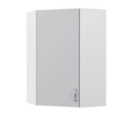 Modest Πάνω Ντουλάπι Γωνιακό Γκρι 60-60x30x92