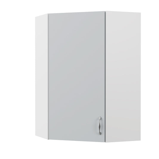 Modest Πάνω Ντουλάπι Γωνιακό Γκρι 60-60x30x92