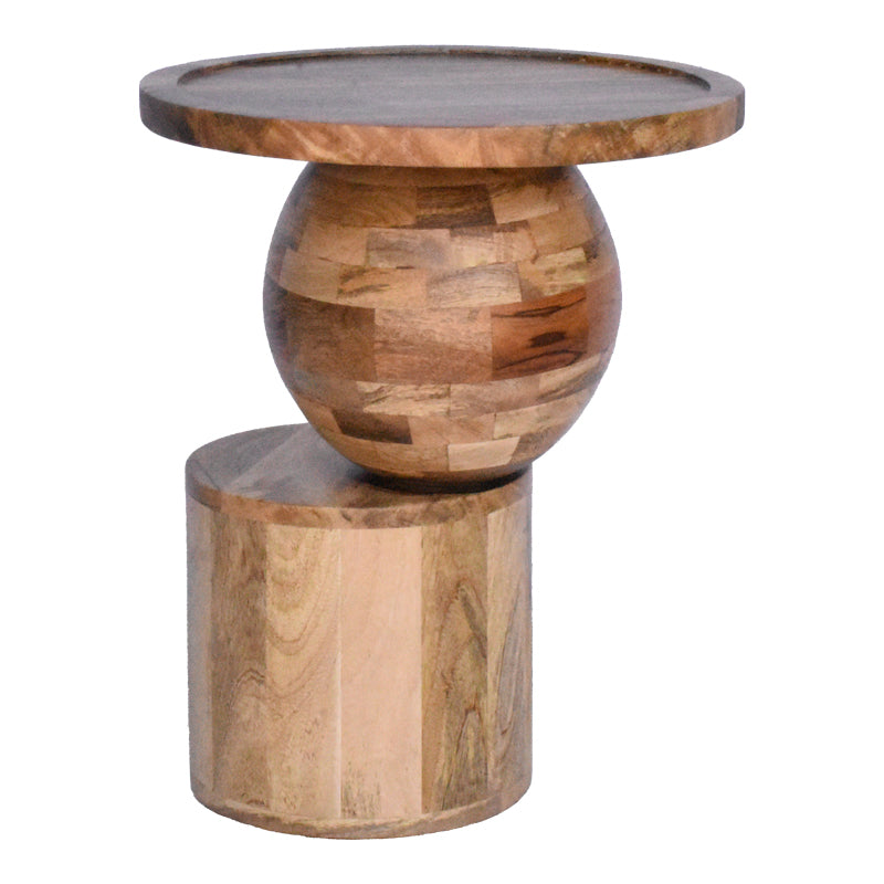 Senby Auxiliary Table Walnut Mango Wood Φ40x50