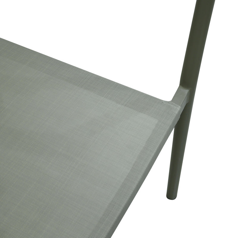 Πολυθρόνα Αλουμινίου Convince Στοιβαζόμενη με Καφέ Σκελετό-Textilene-PE Rattan 56x63x82