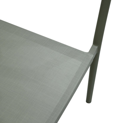 Πολυθρόνα Αλουμινίου Convince Στοιβαζόμενη με Καφέ Σκελετό-Textilene-PE Rattan 56x63x82