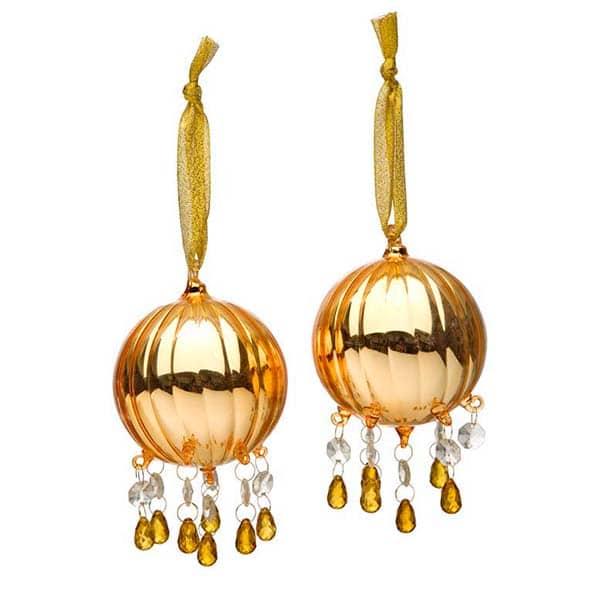 Μπάλα Γυάλινη Χρυσή S/2 8εκ