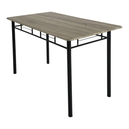 Τραπεζαρία Roza II Σετ 5 Τμχ MDF σε Γκρι Απόχρωση με Γκρι Μεταλλικά Πόδια 110x60x74