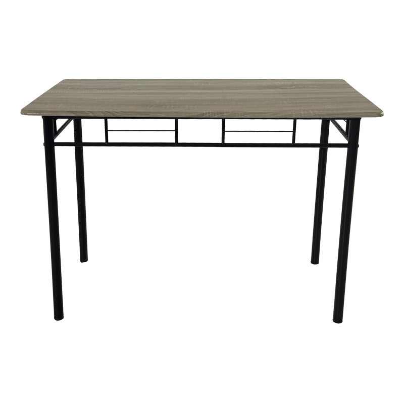 Τραπεζαρία Roza II Σετ 5 Τμχ MDF σε Γκρι Απόχρωση με Γκρι Μεταλλικά Πόδια 110x60x74